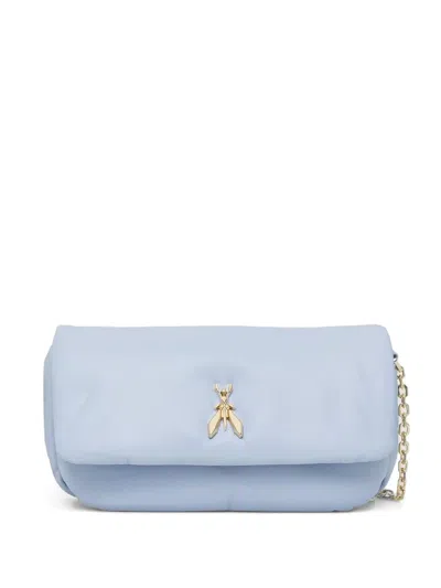 Patrizia Pepe Logo-plaque Cross Body Bag In Blue
