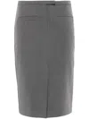 PATRIZIA PEPE LOGO-PLAQUE MIDI SKIRT