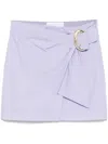 PATRIZIA PEPE LOGO-PLAQUE MINI SKIRT
