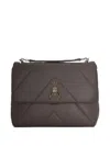 Patrizia Pepe Borsa A Tracolla Crossbody Fly Padded Dark Tatami In Brown
