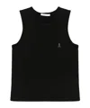 Patrizia Pepe Logo-plaque Tank Top In Black