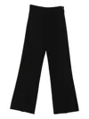 Patrizia Pepe Wide-leg High Waist Pants In Black