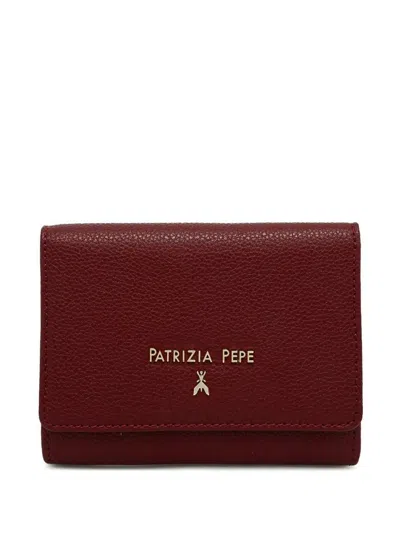 Patrizia Pepe Logo-plaque Wallet In Red