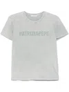 Patrizia Pepe Logo-print T-shirt In Grey