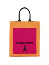 Patrizia Pepe Logo Print Tote Bag In Orange