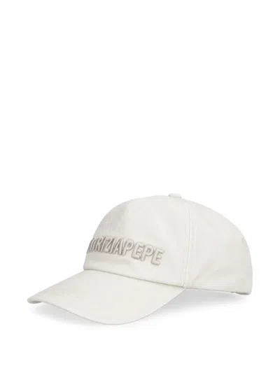 Patrizia Pepe 로고 자수 베이스볼 캡 모자 In White