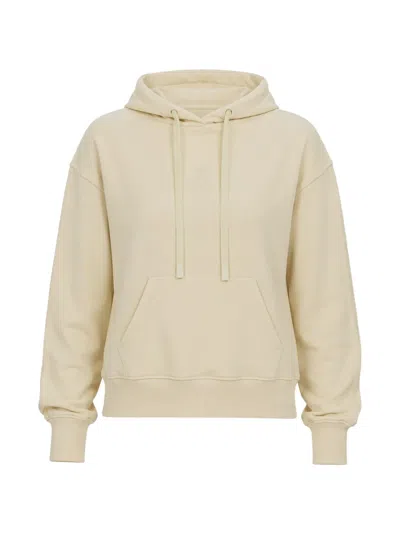Patrizia Pepe Logo-embroidered Drawstring Hoodie In Neutral