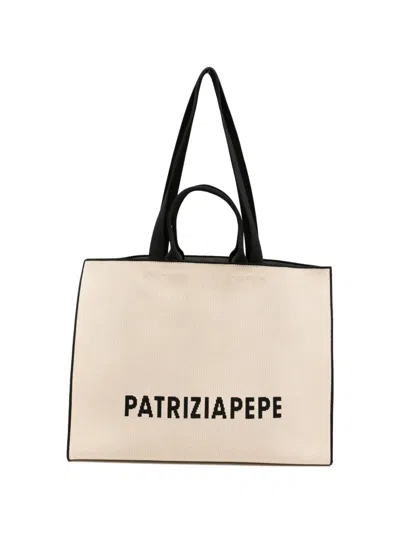 Patrizia Pepe Logo-intarsia Tote Bag In Pattern