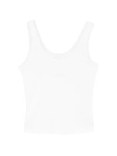 Patrizia Pepe Logo-lettering Tank Top In White