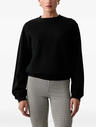Patrizia Pepe Logo-patch Sweateshirt In Black