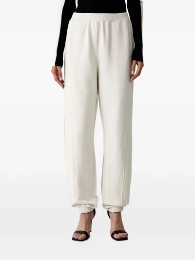 Patrizia Pepe Logo-patch Track Pants In White