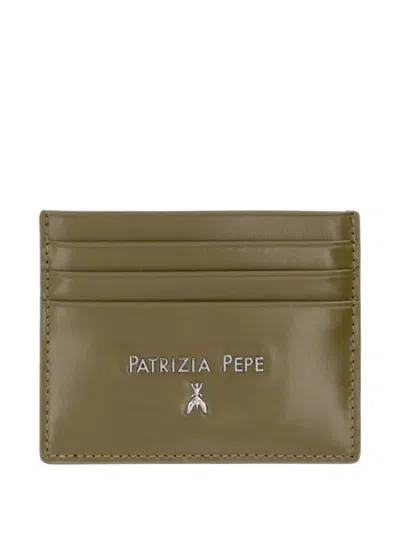 Patrizia Pepe Logo-plaque Cardholder In Green