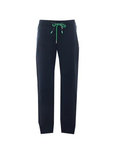 Patrizia Pepe Logo-print Side-stripe Track Pants In Blue