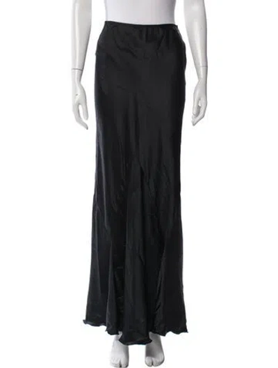 Pre-owned Patrizia Pepe Long Skirt In Black
