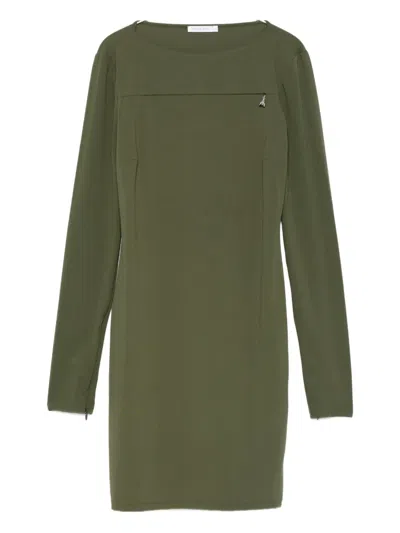 Patrizia Pepe Long-sleeve Dress In Green