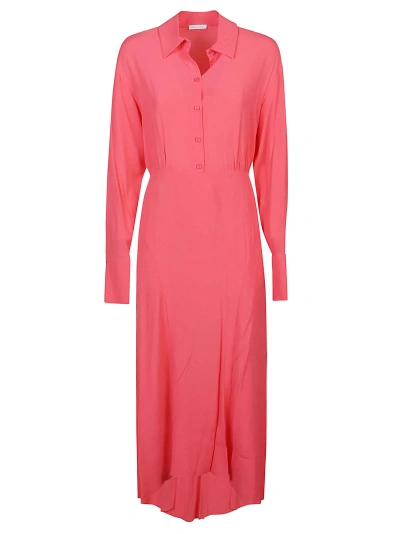 Patrizia Pepe Long Sleeve Dress In Hybrid Rose