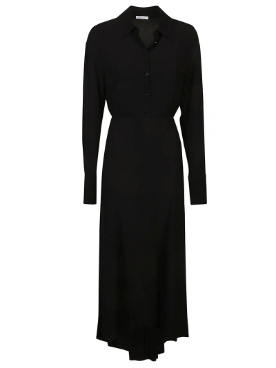 Patrizia Pepe Long Sleeve Dress In Nero