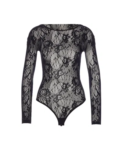 PATRIZIA PEPE LONG SLEEVE LACE BODYSUIT