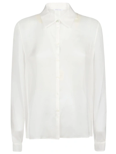 Patrizia Pepe Long Sleeve Shirt In White