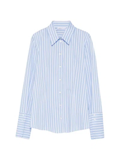 Patrizia Pepe Long-sleeve Striped Shirt In Blue