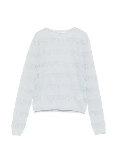 Patrizia Pepe Long-sleeve Sweater In Blue