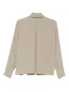 Patrizia Pepe Long-sleeved Blouse In Brown