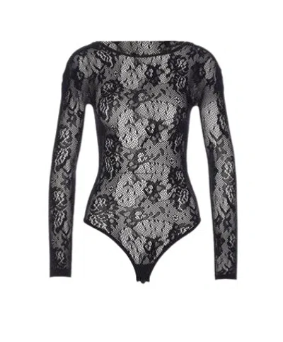 PATRIZIA PEPE LONG-SLEEVED LACE BODY