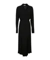 Patrizia Pepe Button-down Midi Dress In Black