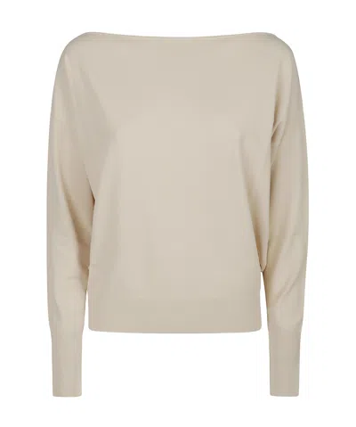 Patrizia Pepe Long-sleeved Shirt In Brown