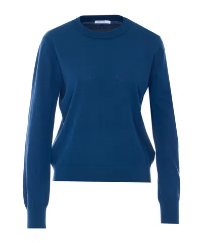 Patrizia Pepe Long Sleeved Sweater In Black