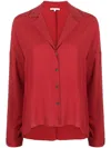 Patrizia Pepe Slim Viscose Jacket In Red