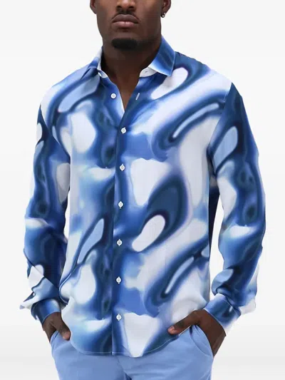 Patrizia Pepe Long-sleeves Shirt In Blue