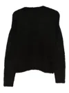 Patrizia Pepe Long-sleeves Sweater In Black