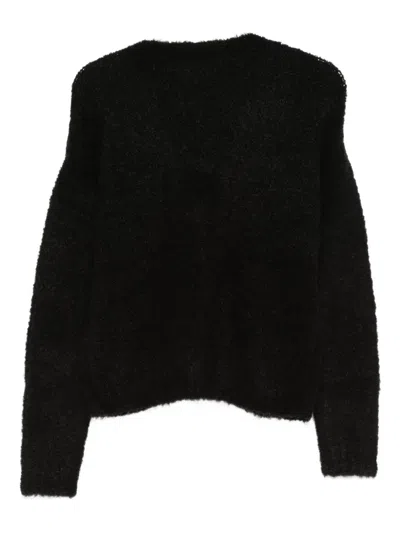 Patrizia Pepe Long-sleeves Sweater In Black