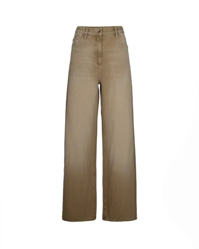 PATRIZIA PEPE LOW-RISE BEIGE JEANS