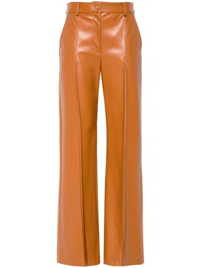 Patrizia Pepe Low-rise Trousers In Brown
