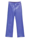 Patrizia Pepe Low-waisted Flared Trousers In Blue