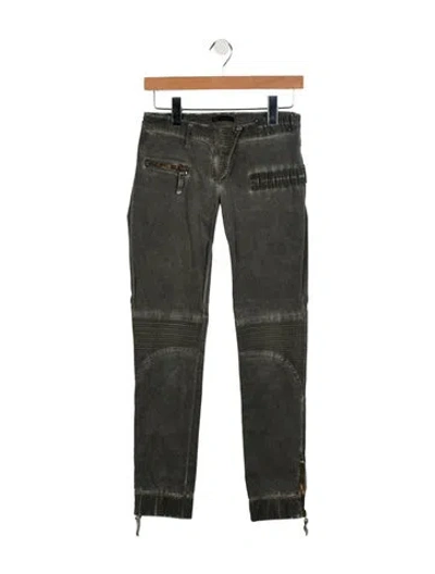 Pre-owned Patrizia Pepe Low-rise Skinny Leg Jeans In Gray