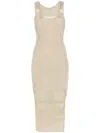 Patrizia Pepe Lurex Midi Dress In Gold