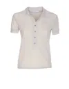 Patrizia Pepe Lurex T-shirt In Grey