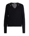 Patrizia Pepe Maglia Con Scollo A V Nera In Black
