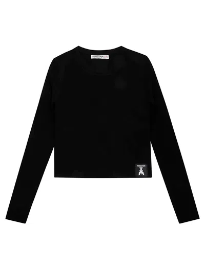 Patrizia Pepe Maglia Costina In Black