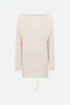 Patrizia Pepe Maglione Over Beige In Beige