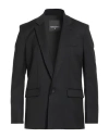 Patrizia Pepe Man Blazer Black Size 38 Polyester, Viscose, Elastane In Black