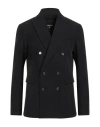 Patrizia Pepe Man Blazer Black Size 42 Polyester, Elastane In Black