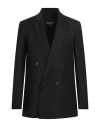 Patrizia Pepe Man Blazer Black Size 42 Polyester, Virgin Wool, Elastane In Black