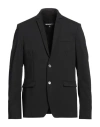 Patrizia Pepe Man Blazer Black Size 38 Polyester, Viscose, Elastane