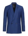 Patrizia Pepe Man Blazer Bright Blue Size 38 Polyester, Virgin Wool, Elastane