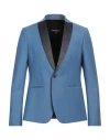 Patrizia Pepe Man Blazer Light Blue Size 38 Polyester, Virgin Wool, Elastane In Blue