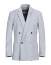 Patrizia Pepe Man Blazer Light Grey Size 38 Polyester, Virgin Wool, Elastane